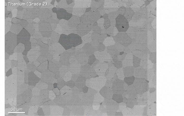 Fingerprint of Titanium captured by correlating nanoindentation data with EBSD maps